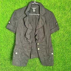 White House black market button up blouse